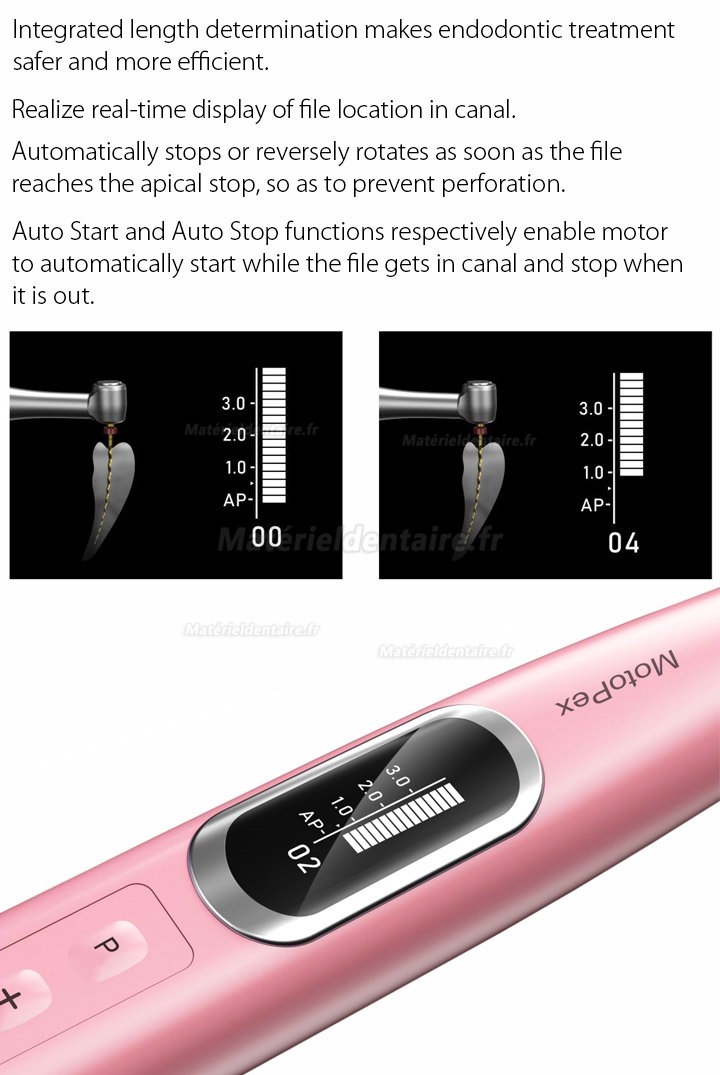 Woodpecker MotoPex brushless moteur d’endodontie dentaire (localisateur apex intégré)
